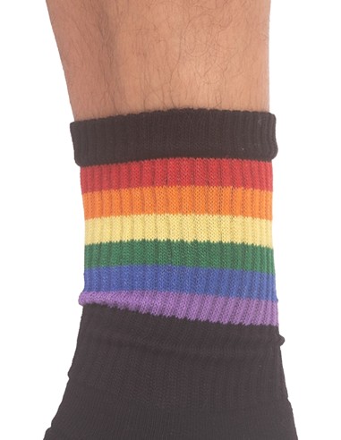 Chaussettes HALF SOCKS Rainbow Noire