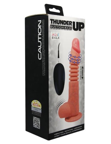 Gode vibrant à poussée Thunder Up 17 x 4cm