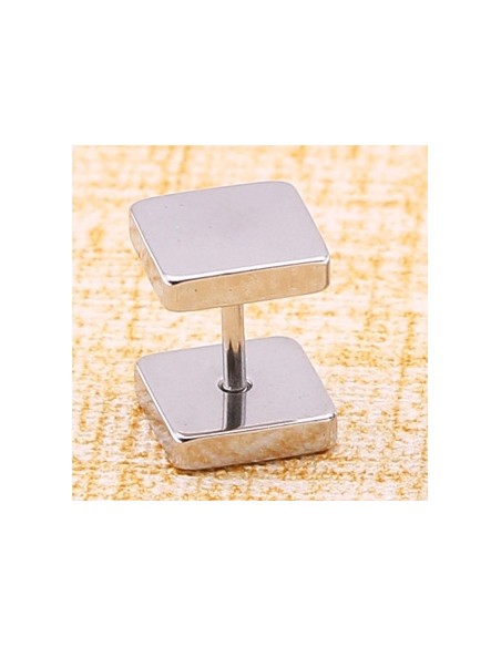 Clou d'oreille SQUARE Argenté Clou d'oreille SQUARE Argenté