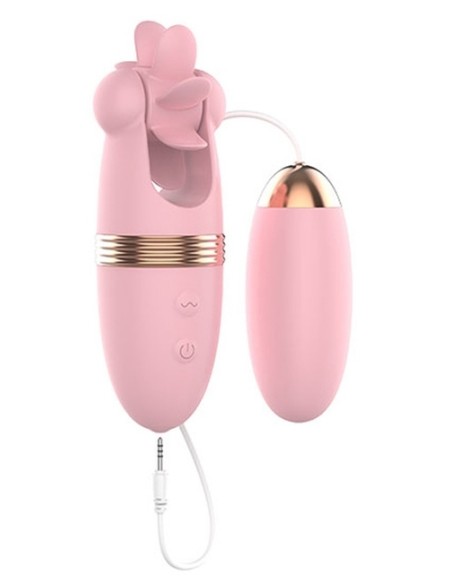 Stimulateur de clitoris rotatif Magic Roll 13cm Rose