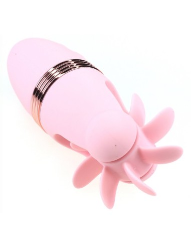 Stimulateur de clitoris rotatif Magic Roll 13cm Rose