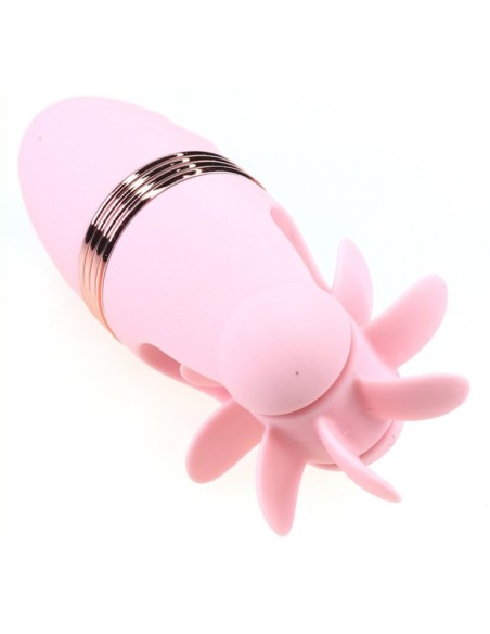 Stimulateur de clitoris rotatif Magic Roll 13cm Rose