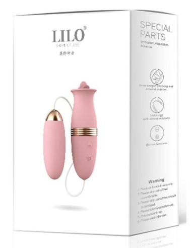 Stimulateur de clitoris Lilo Tongue Rose