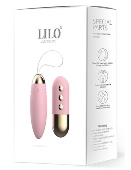 Oeuf vibrant télécommandé Lilo Bullet 8.5 x 3.5cm Rose
