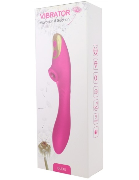 Stimulateur de clitoris et Point G Dudu 20cm Rose