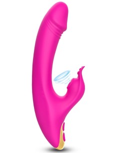 Vibro Rabbit à aspiration Amant Vibe 22cm Rose