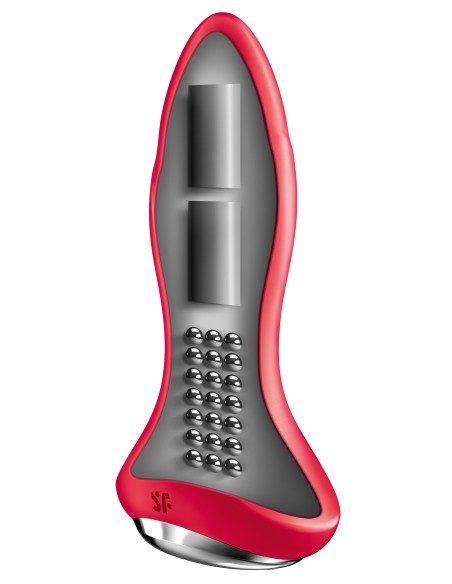 Plug vibrant connecté Rotator 1 Satisfyer 10 x 4cm Rouge