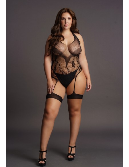 Body Porte-Jarretelles CROTCHLESS Noir Body Porte-Jarretelles CROTCHLESS Noir