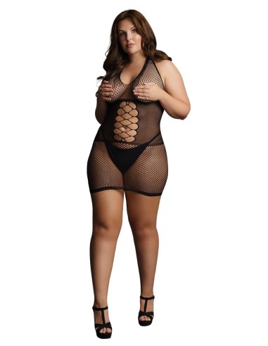 Robe sexy Grande Taille PEEK-A-BOO Noire