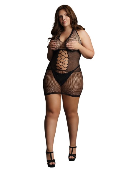 Robe sexy Grande Taille PEEK-A-BOO Noire