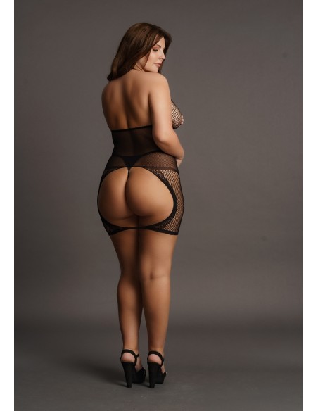 Robe sexy Grande Taille PEEK-A-BOO Noire