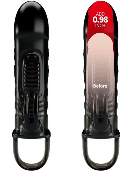 Gaine de pénis vibrante avec Rabbit Sloane Pretty Love 13 x 4cm - Gaines Pénis - 2