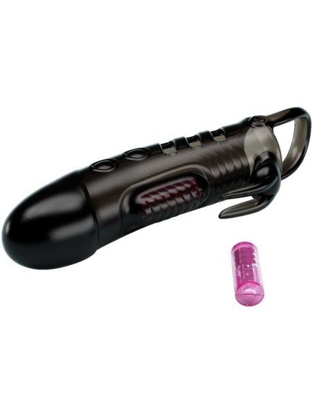 Gaine de pénis vibrante avec Rabbit Sloane Pretty Love 13 x 4cm - Gaines Pénis - 3