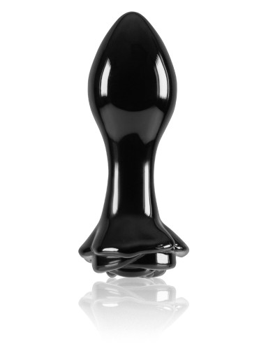 Plug en verre Crystal Rose 7 x 3.2cm Noir
