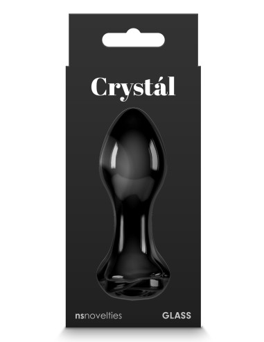 Plug en verre Crystal Rose 7 x 3.2cm Noir