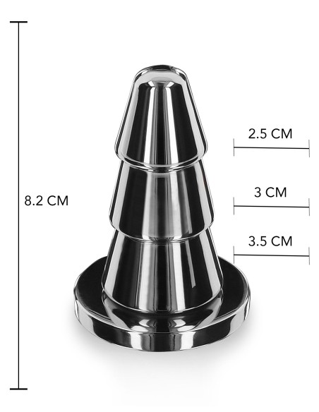 Plug en métal Cone Steel 7.5 x 3.8cm Plug en métal Cone Steel 7.5 x 3.8cm