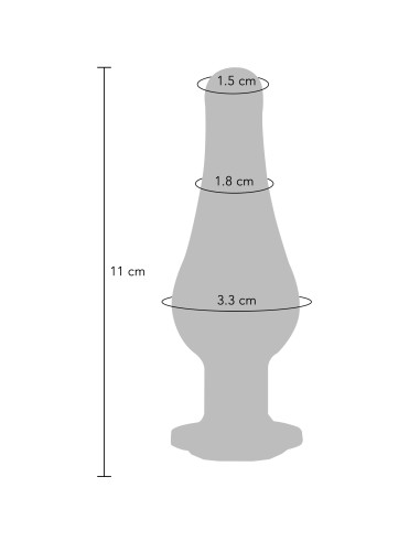 Plug Bijou anal Diamond Bum M 10 x 3.4cm