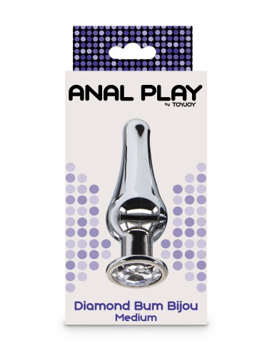Plug Bijou anal Diamond Bum M 10 x 3.4cm