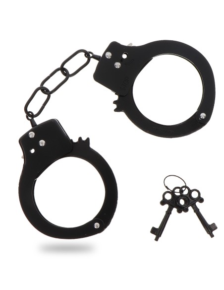 Menottes en métal Fun Cuffs Noires Menottes en métal Fun Cuffs Noires