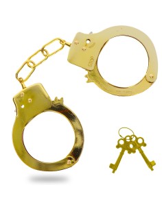 Menottes en métal Fun Cuffs dorées