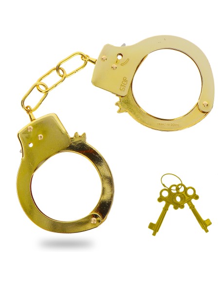 Menottes en métal Fun Cuffs dorées Menottes en métal Fun Cuffs dorées