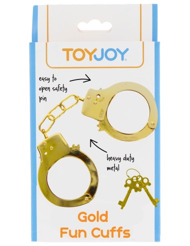 Menottes en métal Fun Cuffs dorées