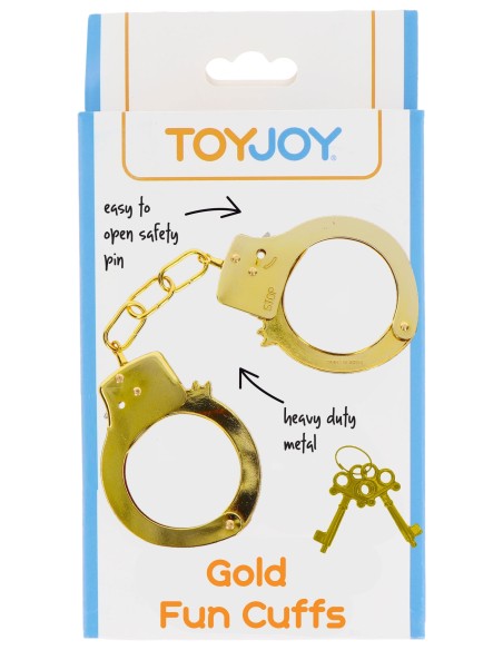 Menottes en métal Fun Cuffs dorées Menottes en métal Fun Cuffs dorées