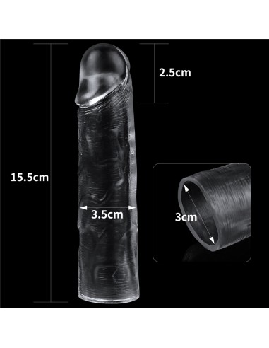 Gaine de pénis Flawless 15 x 4cm Transparente