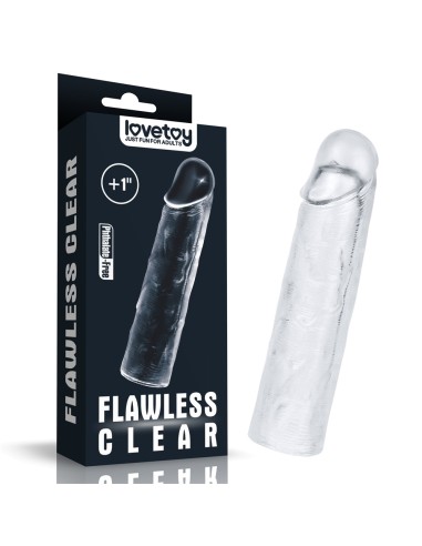 Gaine de pénis Flawless 15 x 4cm Transparente