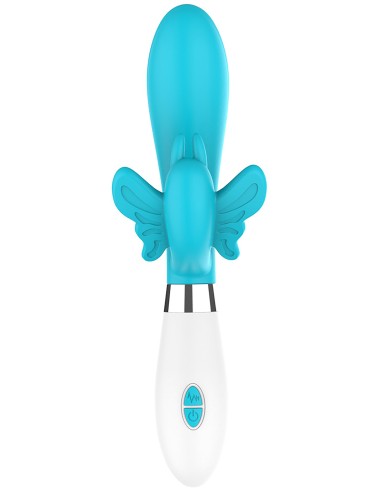 Vibro Rabbit Alexios 21cm Bleu