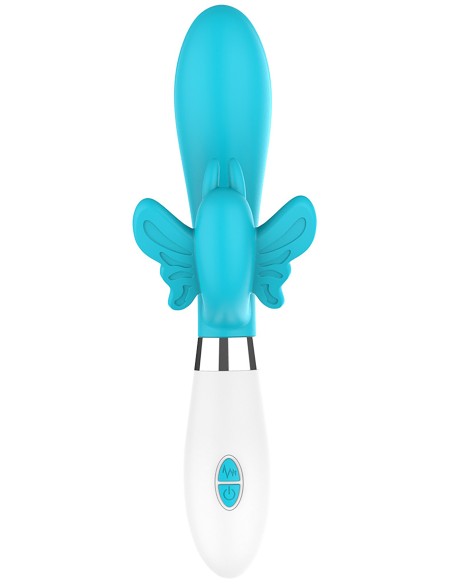 Vibro Rabbit Alexios 21cm Bleu
