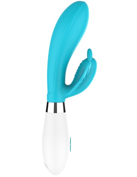Vibro Rabbit Alexios 21cm Bleu