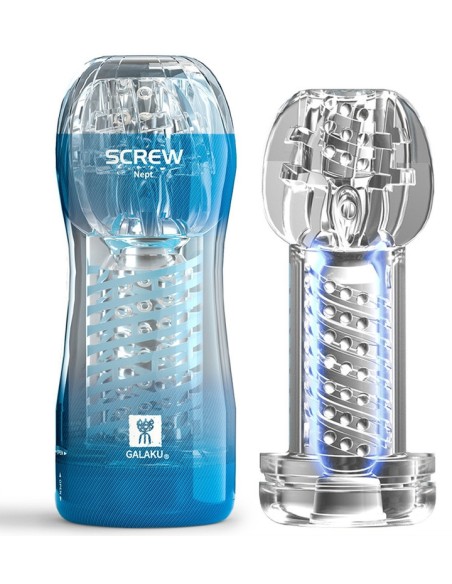 Masturbateur Screw III Galaku Bleu Masturbateur Screw III Galaku Bleu