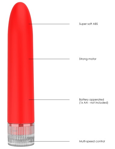 Mini Vibro Eleni 14cm Rouge