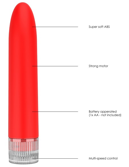 Mini Vibro Eleni 14cm Rouge