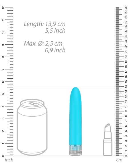 Mini Vibro Eleni 14cm Turquoise Mini Vibro Eleni 14cm Turquoise