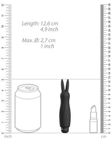 Rabbit Sofia 13cm Noir