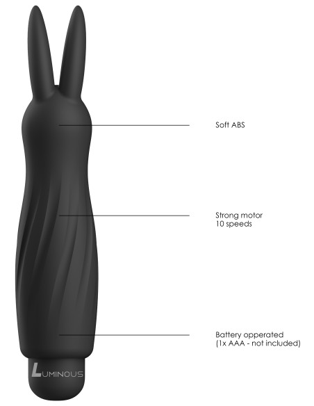Rabbit Sofia 13cm Noir Rabbit Sofia 13cm Noir