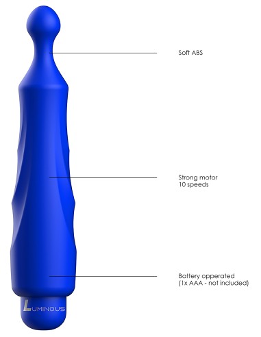 Mini vibro Dido 13cm Bleu