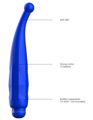Mini vibro Lyra 15cm Bleu