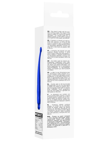 Mini vibro Lyra 15cm Bleu
