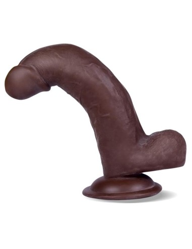 Gode réaliste Slidy Cock 15 x 4cm Marron