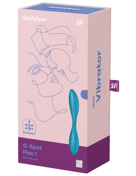 Vibro G-Spot Flex 1 Satisfyer 20cm Turquoise