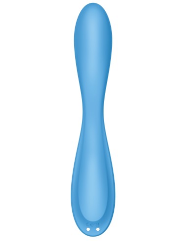 Vibro connecté G-SPOT FLEX 4+ Satisfyer 20cm Bleu