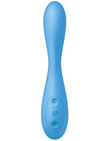 Vibro connecté G-SPOT FLEX 4+ Satisfyer 20cm Bleu