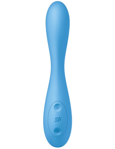 Vibro connecté G-SPOT FLEX 4+ Satisfyer 20cm Bleu
