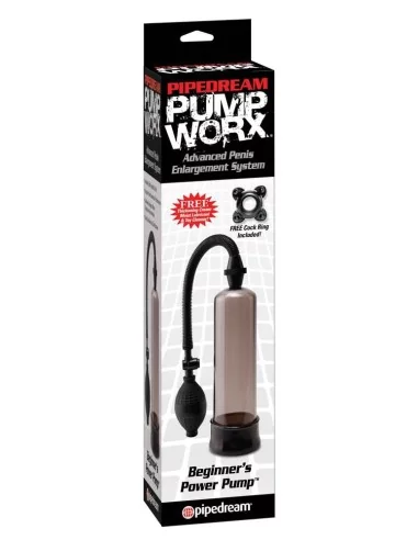 Pompe à pénis Worx Beginners 19 x 5 cm Gris