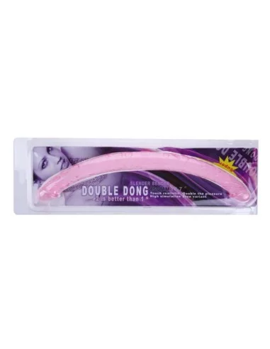 Double Gode Jelly 45 x 3.5 cm Mauve