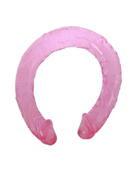 Double Gode Jelly 45 x 3.5 cm Mauve