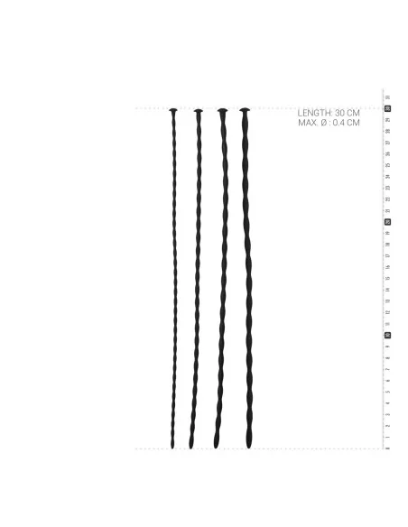 4 Tiges à Urètre pour dilatation 29 x 0.4 cm 4 Tiges à Urètre pour dilatation 29 x 0.4 cm